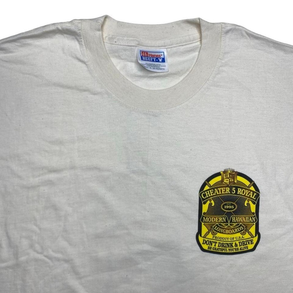 Vintage Cheater 5 Hawaiian longboards surf surfing shirt